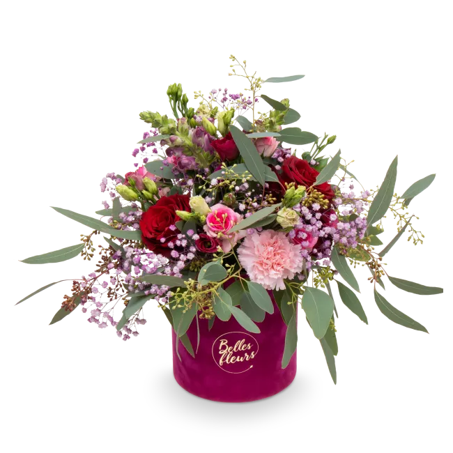 Luxury box with bouquet